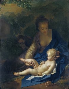 The Rest on the Flight into Egypt, 1706 (olie på eg)